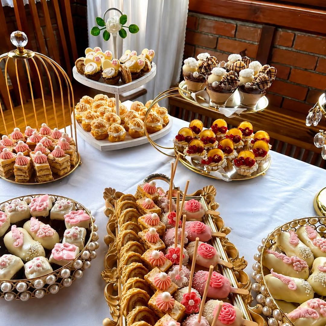 Candy bar cu prăjituri asortate de la Cofetăria Splendid